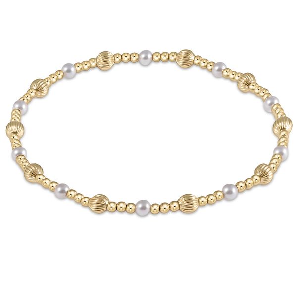 Dignity Sincerity Gold 4mm Bracelet - Pearl Classic Creations In Diamonds & Gold Venice, FL