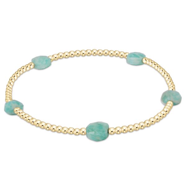 Enewton Admire Small Gem 2mm Gold Bracelet - Amazonite Classic Creations In Diamonds & Gold Venice, FL