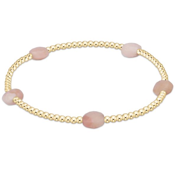 Enewton Admire Small Gem 2mm Gold Bracelet - Pink Opal Classic Creations In Diamonds & Gold Venice, FL