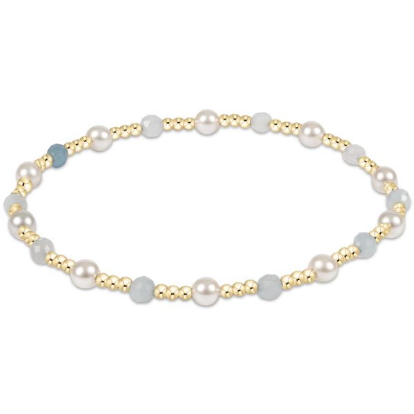 Enewton Pearl Sincerity 4mm Gem Bracelet - Aquamarine Classic Creations In Diamonds & Gold Venice, FL