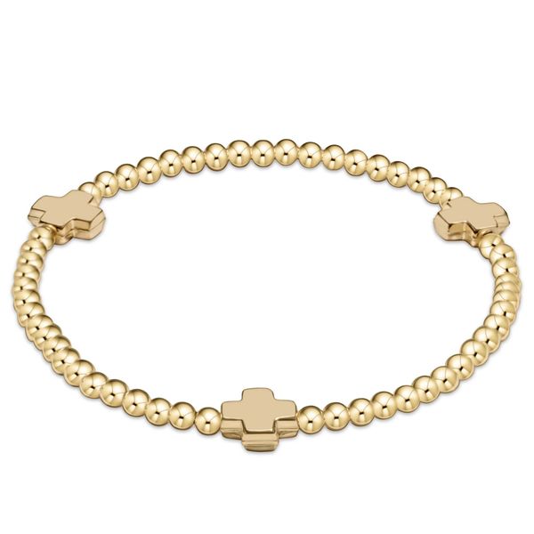 Enewton Signature Cross 3mm Gold Bracelet - Gold Classic Creations In Diamonds & Gold Venice, FL