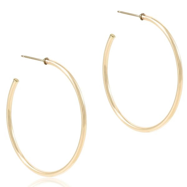 Enewton Round Gold 1.75 inch Post Hoop - 2mm - Smooth Classic Creations In Diamonds & Gold Venice, FL