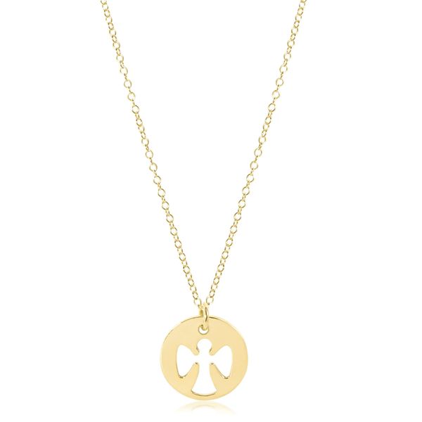 Enewton 16 inch Necklace Gold - Guardian Angel Gold Disc Classic Creations In Diamonds & Gold Venice, FL