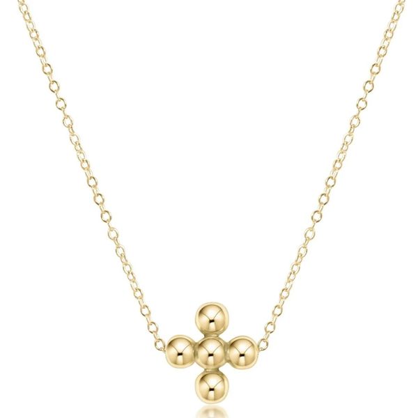 Enewton 16 inch Necklace Gold - Signature Cross Beaded Gold 4mm Classic Creations In Diamonds & Gold Venice, FL