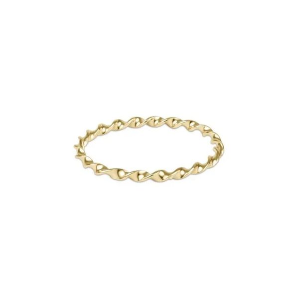 Enewton Classic Gold Twisted Thin Band Ring - Size 6 Classic Creations In Diamonds & Gold Venice, FL