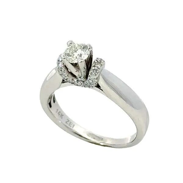 .50ct. TW Round Brilliant Cut Diamond Micro Pave Setting Classic Creations In Diamonds & Gold Venice, FL
