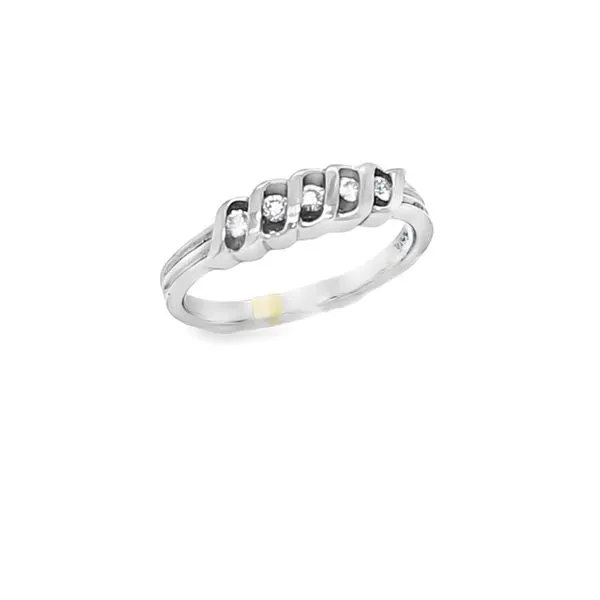Platinum Round Brilliant Cut Channel Set Diamond Ring Band Classic Creations In Diamonds & Gold Venice, FL