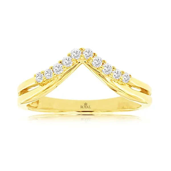 14K Yellow Gold Diamond 
