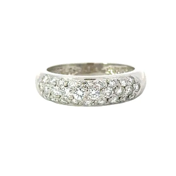 5.5mm Platinum Pave' Diamond Band Classic Creations In Diamonds & Gold Venice, FL