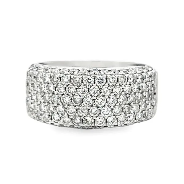 14KW 2.0ct. TW 10mm Pave' Diamond Band Image 3 Classic Creations In Diamonds & Gold Venice, FL