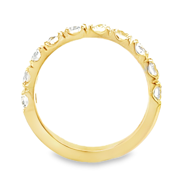 14K Yellow Gold Fishtail Diamond Band 1.48ct | Classic Diamond Wedding Band Image 3 Classic Creations In Diamonds & Gold Venice, FL