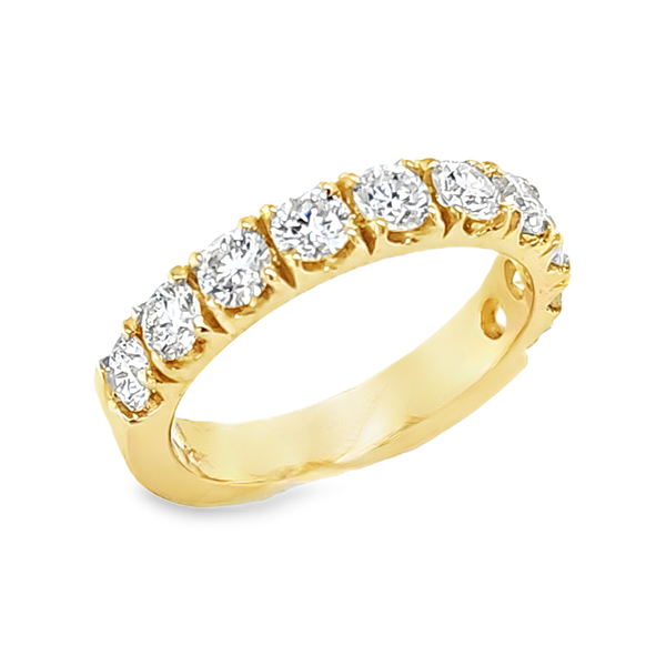 14K Yellow Gold Fishtail Diamond Band 1.48ct | Classic Diamond Wedding Band Classic Creations In Diamonds & Gold Venice, FL