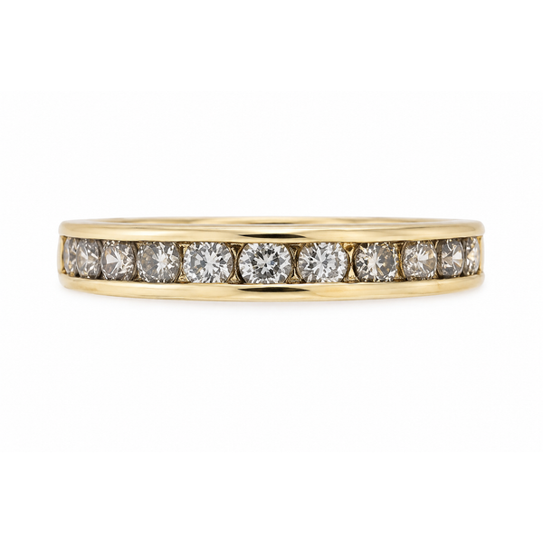 14K Yellow Gold Channel Set Diamond Band | .50 CTW Natural Diamonds Classic Creations In Diamonds & Gold Venice, FL