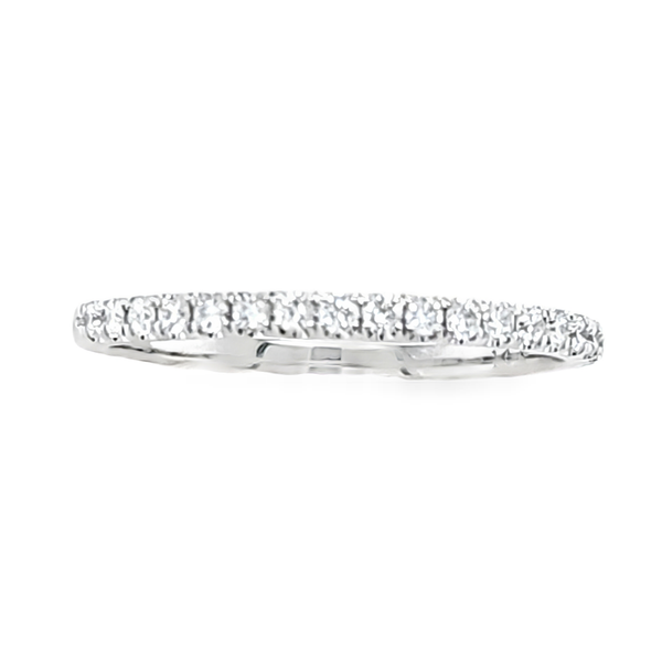 14K White Gold Micro Pave Diamond Band Ring | 0.30 Carat Total Weight Classic Creations In Diamonds & Gold Venice, FL
