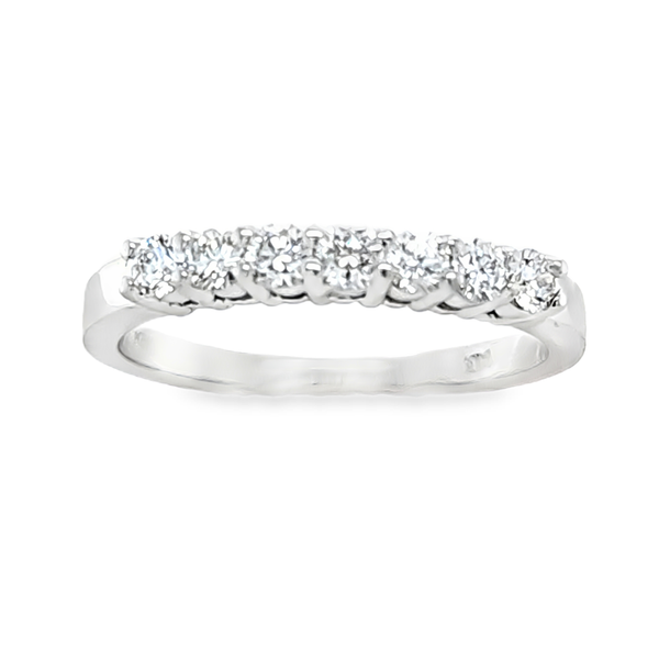 14K White Gold Shared Prong Diamond Band 0.51 CTW Classic Creations In Diamonds & Gold Venice, FL