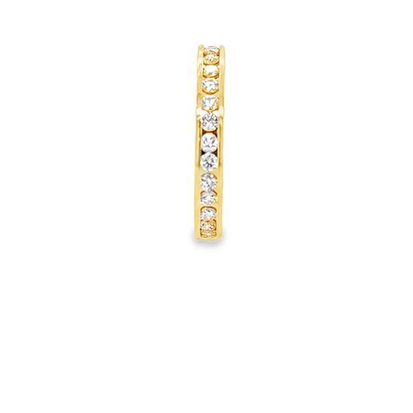 14K Yellow Gold Channel Set Diamond Eternity Band 1.00 CTW Image 2 Classic Creations In Diamonds & Gold Venice, FL