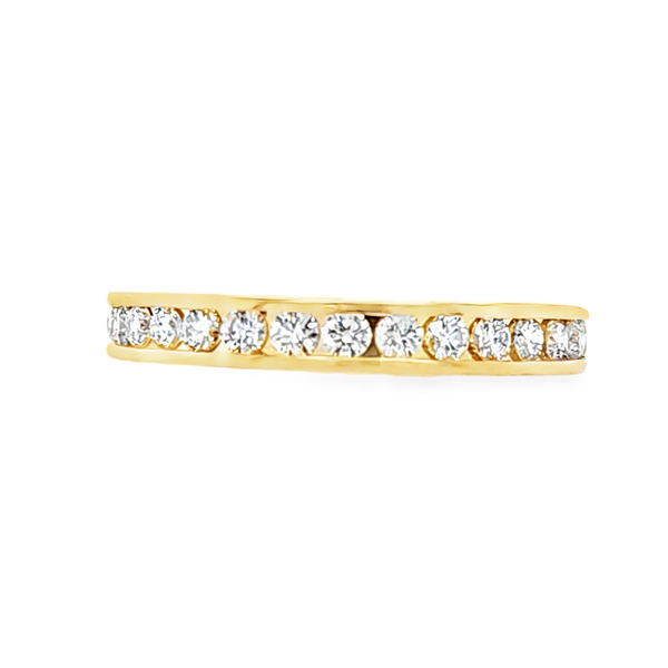 14K Yellow Gold Channel Set Diamond Eternity Band 1.00 CTW Classic Creations In Diamonds & Gold Venice, FL