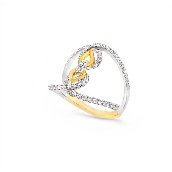 14K Two-Tone Diamond Ring Image 2 Classic Creations In Diamonds & Gold Venice, FL