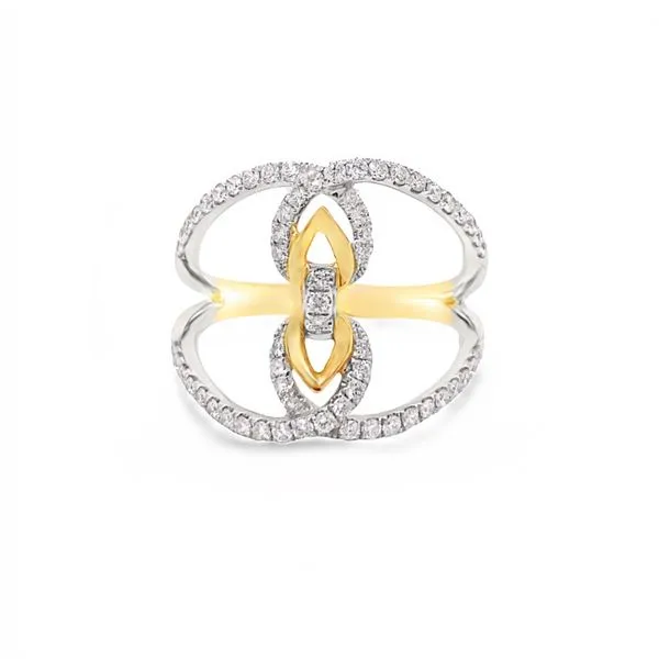 14K Two-Tone Diamond Ring Classic Creations In Diamonds & Gold Venice, FL