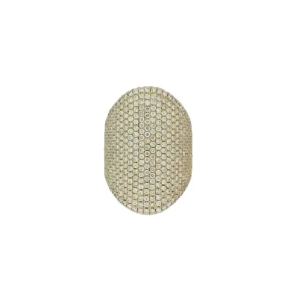14K Yellow Gold Roman And Jules Micro Pavé Cigar Diamond Band Ring Classic Creations In Diamonds & Gold Venice, FL