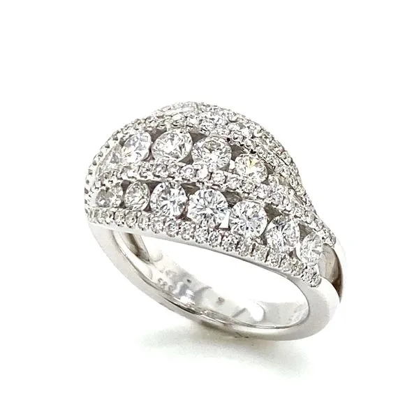 Pavé Diamond Dome Ring by Serj & Sons Classic Creations In Diamonds & Gold Venice, FL