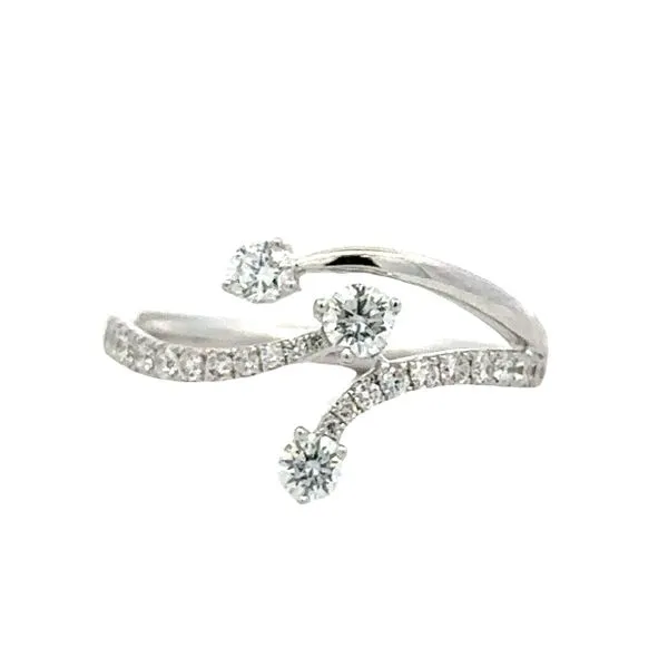 3 Row Diamond Bypass Ring Classic Creations In Diamonds & Gold Venice, FL