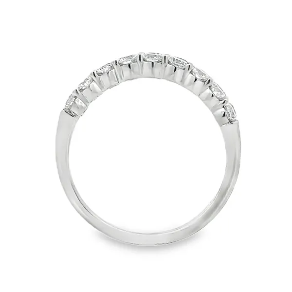 2 Row Diamond Shared Prong Band Image 3 Classic Creations In Diamonds & Gold Venice, FL