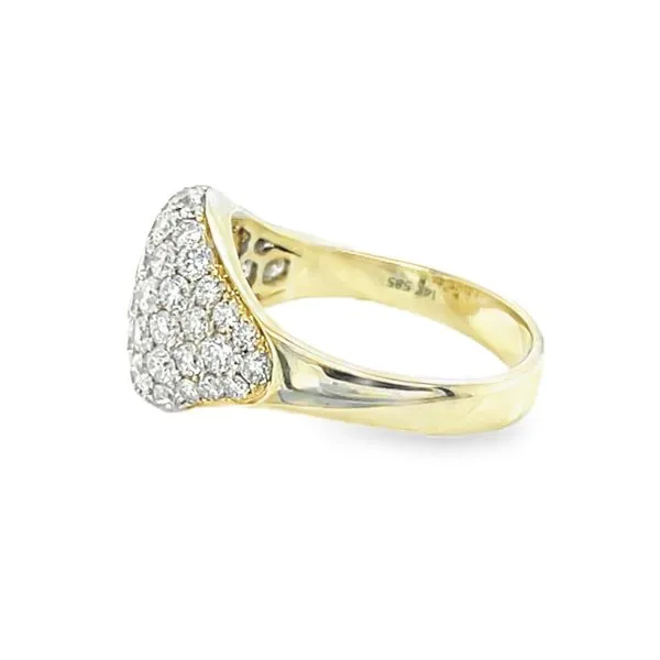 18K Pavè Diamond Dome Ring Image 3 Classic Creations In Diamonds & Gold Venice, FL
