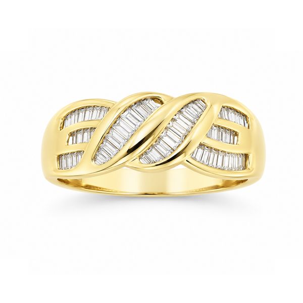14K Yellow Gold Channel Set Baguette Diamond Band | .32 CTW Natural Diamonds Classic Creations In Diamonds & Gold Venice, FL