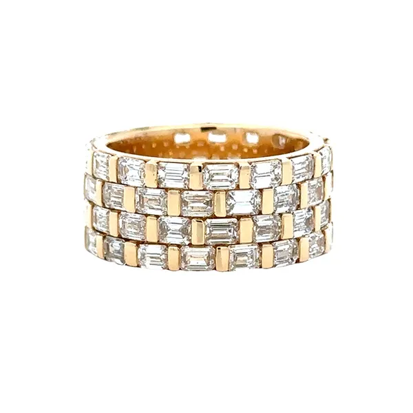 5.79ct. TW 9.0mm Emerald Cut Diamond Band Lab Grown Classic Creations In Diamonds & Gold Venice, FL