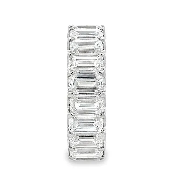 14K White Gold Lab Grown Emerald Cut Diamond Eternity Band Ring Image 2 Classic Creations In Diamonds & Gold Venice, FL