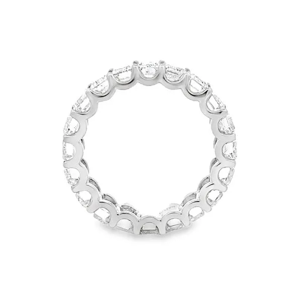 14K White Gold Lab Grown Emerald Cut Diamond Eternity Band Ring Image 3 Classic Creations In Diamonds & Gold Venice, FL