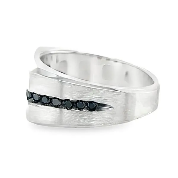 Man's Black & White Diamond Ring Image 3 Classic Creations In Diamonds & Gold Venice, FL