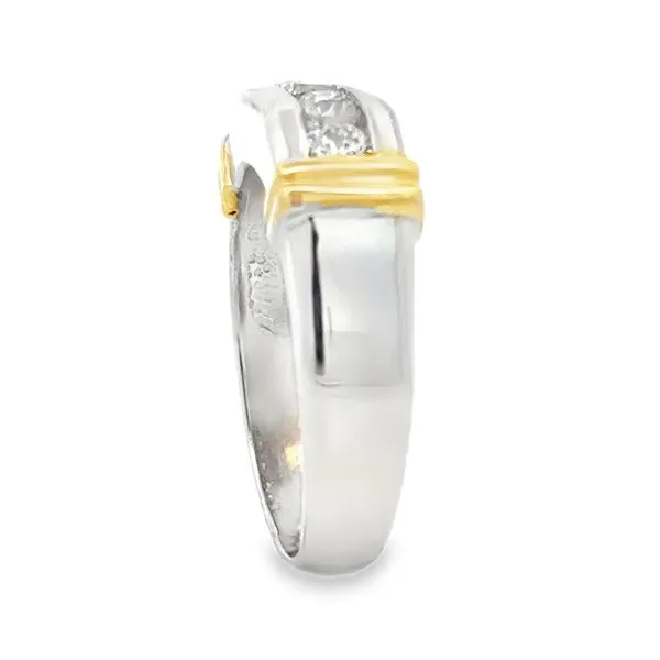 Man's 14KTT 5 RBC Channel Set Band Image 3 Classic Creations In Diamonds & Gold Venice, FL