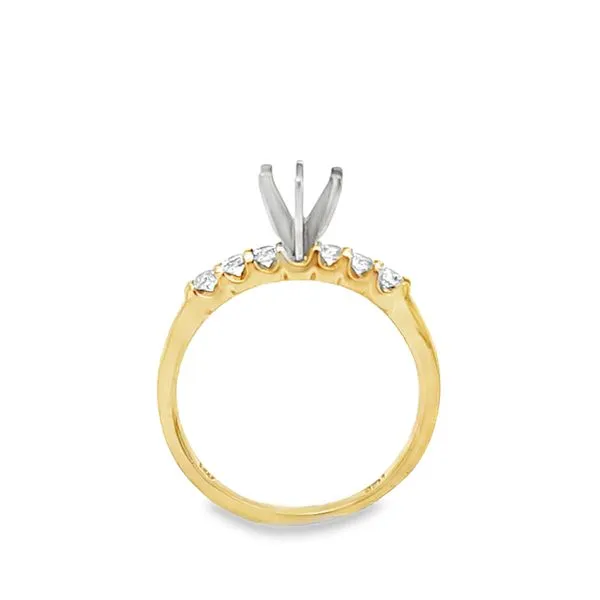 14K Yellow Gold 6-Round Diamond Shared Prong Ring | .30ct TW | Size 7.5 Image 2 Classic Creations In Diamonds & Gold Venice, FL