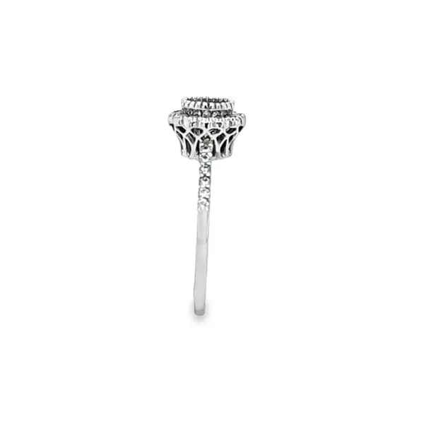 14K White Gold Round Brilliant Halo Engagement Ring Semi-Mount – Crown-Style, .40 CTW, Size 5.75 Image 3 Classic Creations In Diamonds & Gold Venice, FL