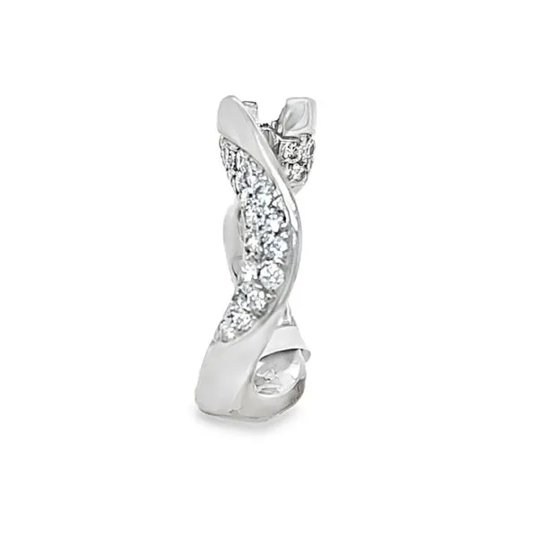 Platinum Pavé Bypass Engagement Ring with Princess-Cut Diamond Center – .99 CTW Image 2 Classic Creations In Diamonds & Gold Venice, FL