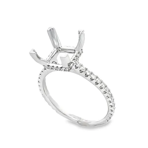 14K White Gold Diamond Engagement Ring Classic Creations In Diamonds & Gold Venice, FL
