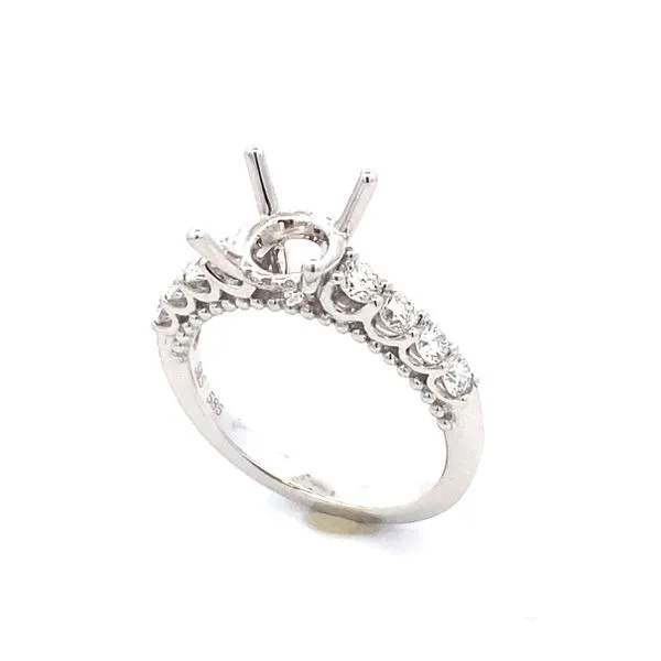 14K White Gold Diamond Engagement Ring Classic Creations In Diamonds & Gold Venice, FL