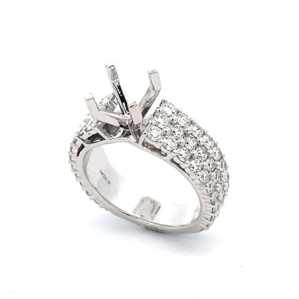 14K White Gold Diamond Engagement Ring Classic Creations In Diamonds & Gold Venice, FL