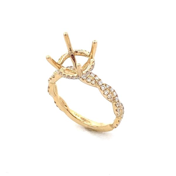 14K Yellow Gold Diamond Engagement Ring Classic Creations In Diamonds & Gold Venice, FL