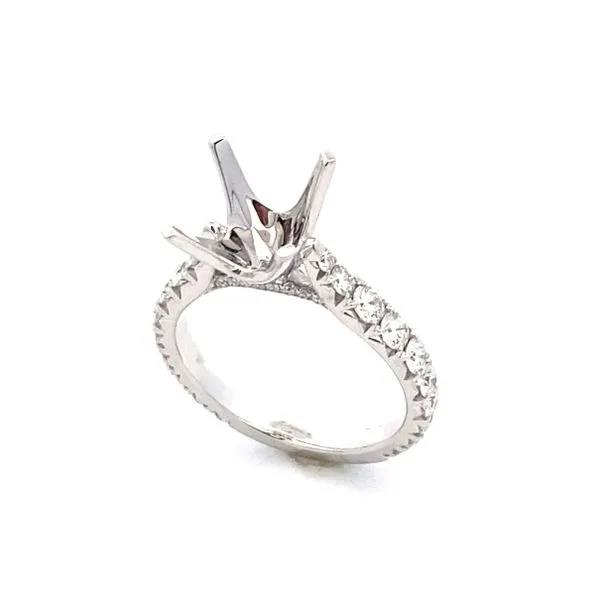14K White Gold Diamond Engagement Ring Classic Creations In Diamonds & Gold Venice, FL
