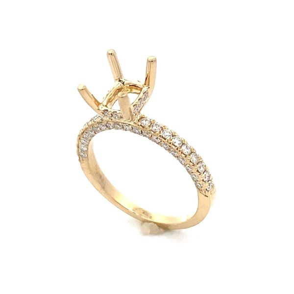 14K Yellow Gold Diamond Engagement Ring Classic Creations In Diamonds & Gold Venice, FL