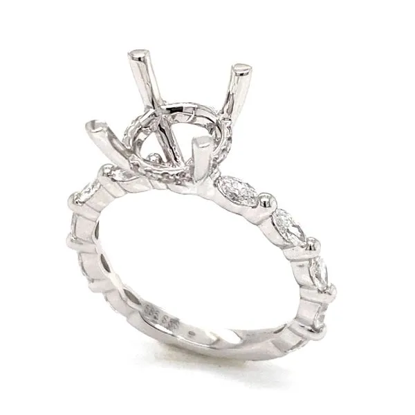 14K White Gold Diamond Engagement Ring Classic Creations In Diamonds & Gold Venice, FL