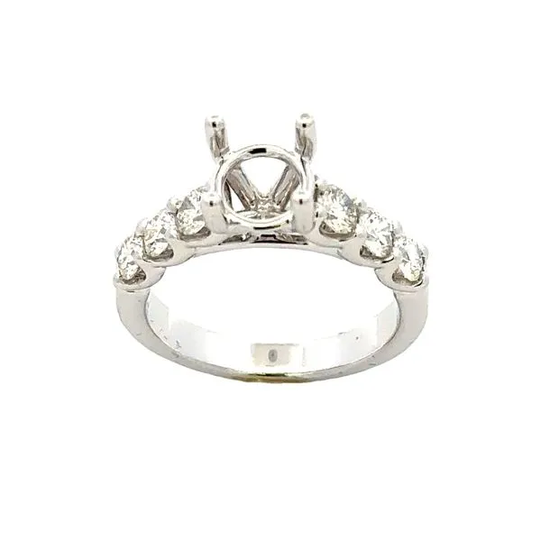Roman + Jules Shared Prong Semi-Mount Classic Creations In Diamonds & Gold Venice, FL