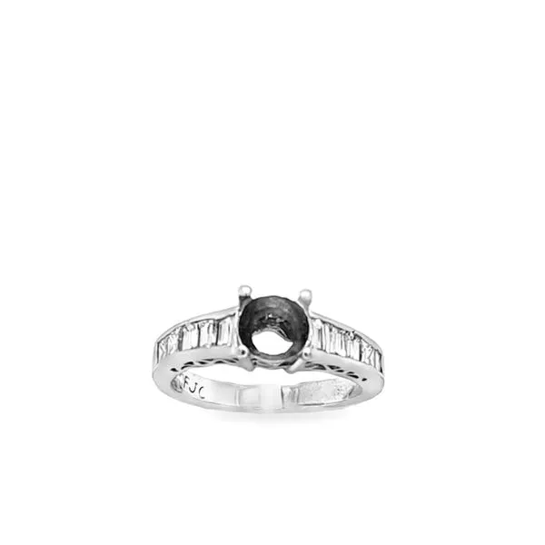 18K White Gold Channel-Set Diamond Band with Baguette and Princess-Cut Diamonds – .66 CTW Image 3 Classic Creations In Diamonds & Gold Venice, FL