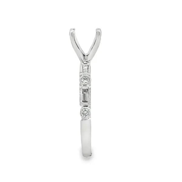 14KW RBC & BAG Bezel Set Milgrain ShankSemi Mount Image 3 Classic Creations In Diamonds & Gold Venice, FL