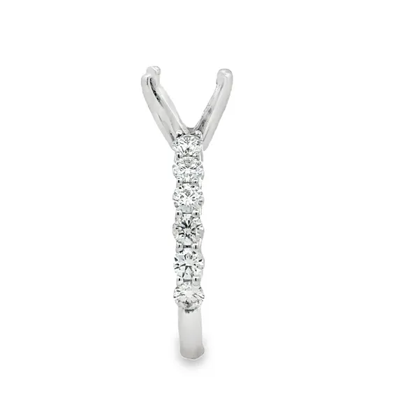 14KW Shared Prong RBC Diamond Semi Mount Image 3 Classic Creations In Diamonds & Gold Venice, FL