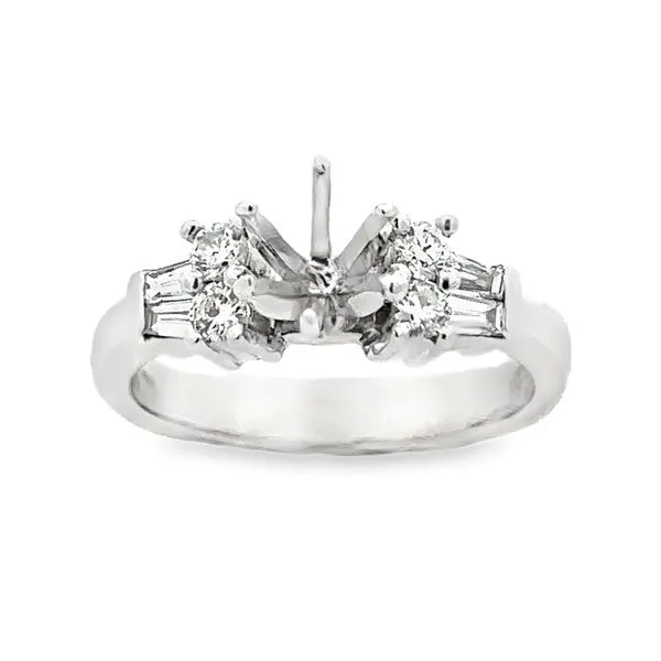 Diamond Semi Mount Ring Classic Creations In Diamonds & Gold Venice, FL