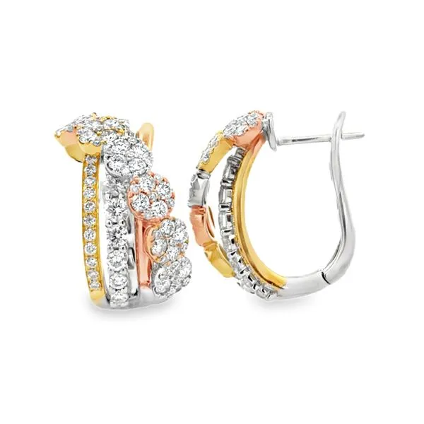 Diamond Earrings Image 2 Classic Creations In Diamonds & Gold Venice, FL